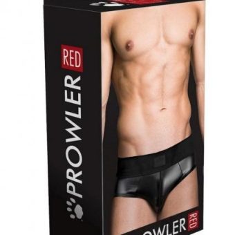 Prowler Red Wetlook Assless Brief Blk Sm