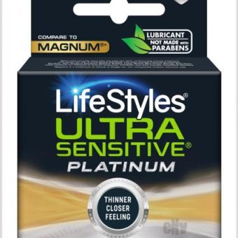 Lifestyles Sensitive Platinum Large 3`s