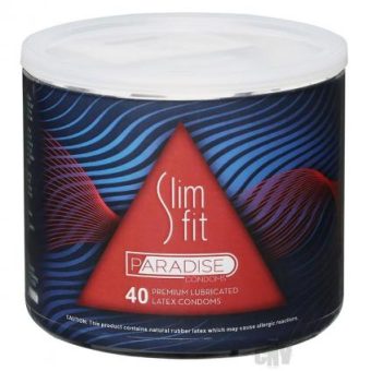 Paradise Slim Fit Condoms 40/bowl