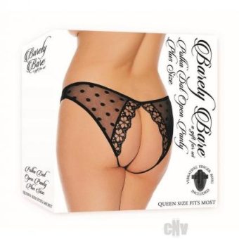 Barely B Polka Dot Panty Ps Blk
