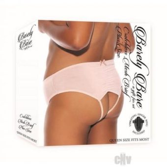 Barely B Crotchless Mesh Brief Ps Peach