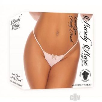 Barely B Lace Open Panty Peach