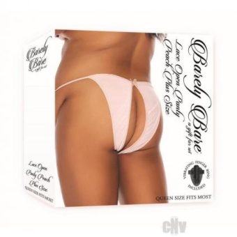 Barely B Lace Open Panty Ps Peach