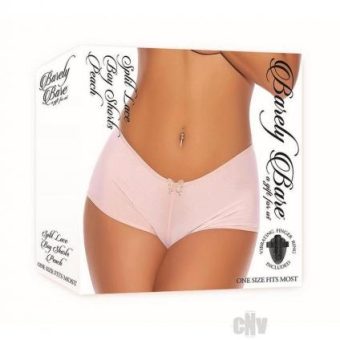 Barely B Split Lace Boy Shorts Peach