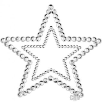 Mimi Star Silver Rhinestone Pasties