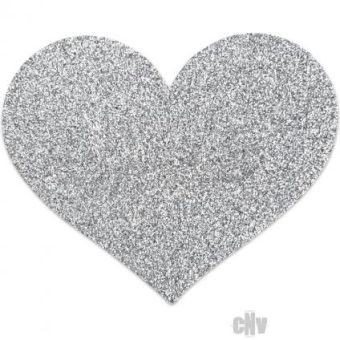 Flash Heart Silver Pasties