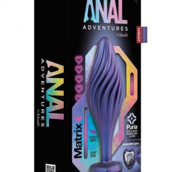 Anal Adv Matrix Swirl Bling Plug Sapphir