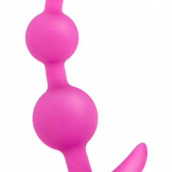 Luxe Be Me 3 Fuchsia Anal Beads