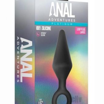 Anal Adventure Platinum Loop Plug Lg