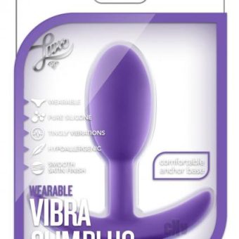 Luxe Wearable Vibra Slim Plug Sm Purp