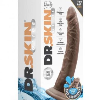 Dr Skin Glide Dildo 7.5 Chocolate
