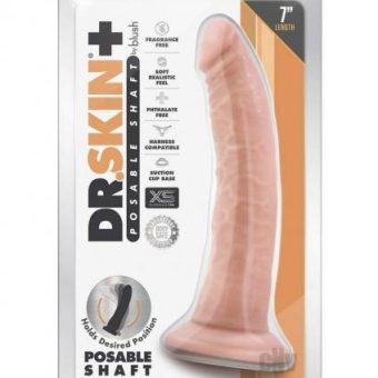 Dr Skin Plus Posable Dildo 7 Vanilla