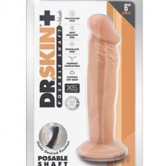 Dr Skin Plus Posable Dildo 6 Vanilla