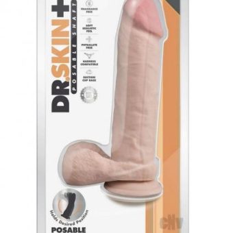 Dr Skin Plus Thick Pose Dildo 9 Vanilla