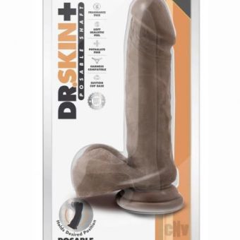 Dr Skin Plus Thick Pose Dildo 9 Choco