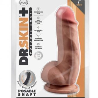 Dr Skin Plus Girth Pose Dildo 7 Caramel