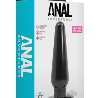 Anal Adv Basic Anal Plug Lg Black