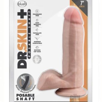 Dr Skin Plus Posable Dildo 7 Vanilla