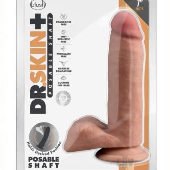 Dr Skin Plus Posable Dildo 7 Mocha