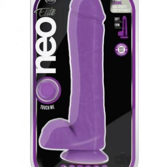 Neo Elite D Dense Cock W/balls 11 Purp