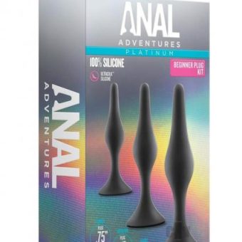 Anal Adv Platinum Silicon Begin Plug Kit
