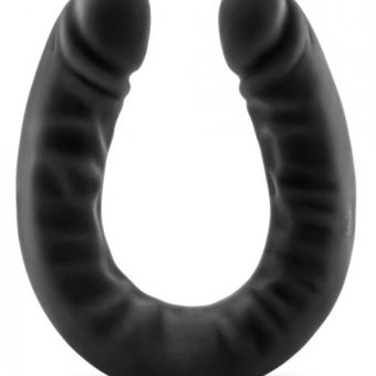 Ruse 18 inches Silicone Double Headed Dildo Black