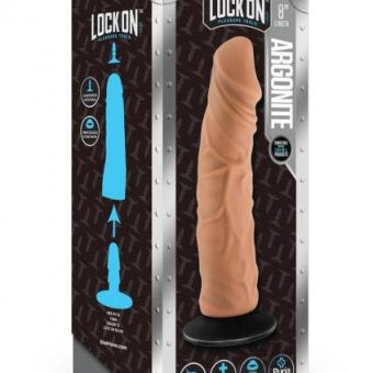 Lock On Argonite Dildo Mocha 8