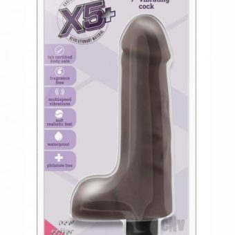 X5 Plus Vibrating Cock 7 Brown
