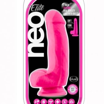Neo Elite Dd Cock W/balls 7 Pink