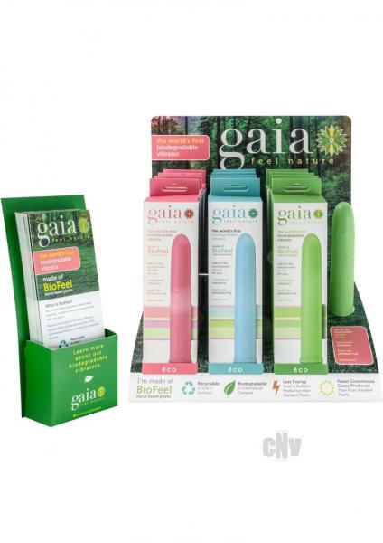 Gaia Eco Vibrator 12 Piece PDQ Display