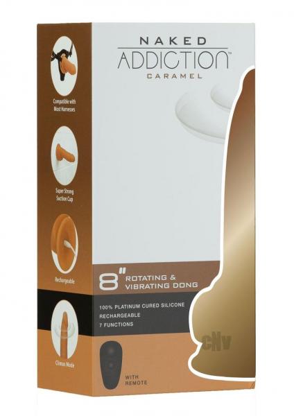 Naked Addiction Rotate/vibe Dong 8 Caram