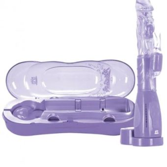 Perfection 7X Rabbit Vibe Rechargable 9.5 Inch Purple