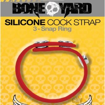 Boneyard Silicone Cock Strap Red