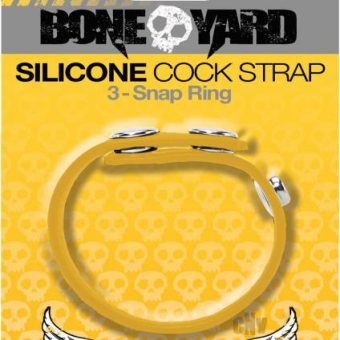 Boneyard Silicone Cock Strap Yellow