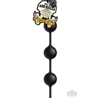 Ass Ballz Large Black Anal Beads
