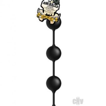 Ass Ballz Extra Large Black Anal Beads