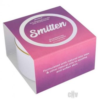 Massage Candle Smitten Straw/champ 4oz