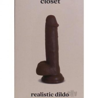 Closet Realistic Dildo 5in Mocha