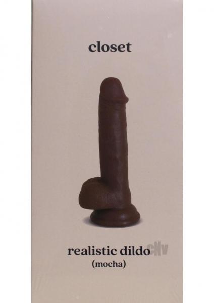 Closet Realistic Dildo 5in Mocha