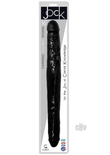Jock Tapered Double Dong 16 Black