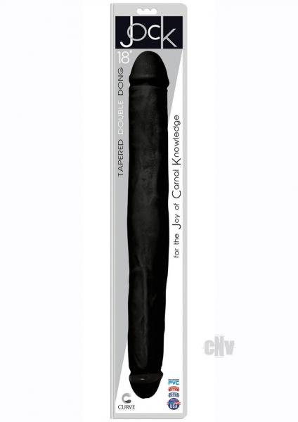 Jock Tapered Double Dong 18 Black
