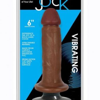 Jock Vibrating Dong No Balls 6 Caramel