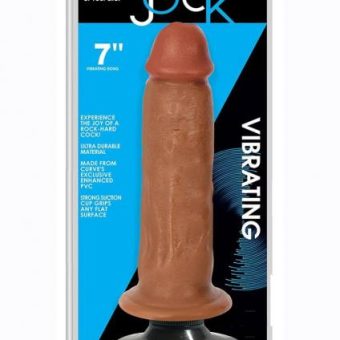 Jock Vibrating Dong No Balls 7 Caramel