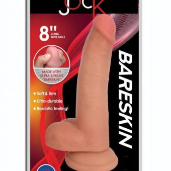 Jock Bareskin Dong W/balls 8  Vanilla