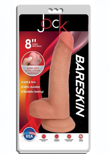 Jock Bareskin Dong W/balls 8 Vanilla