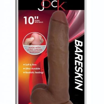 Jock Bareskin Dong W/balls 10 Caramel