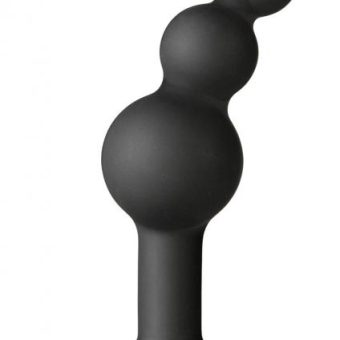 Platinum Silicone The Minis Bubble Butt Plug Black Medium