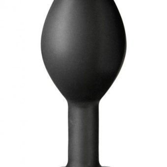 Platinum Silicone The Minis Spade Butt Plug Black Small