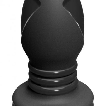 Platinum Silicone The Stretch Silicone Anal Plug Medium - Black