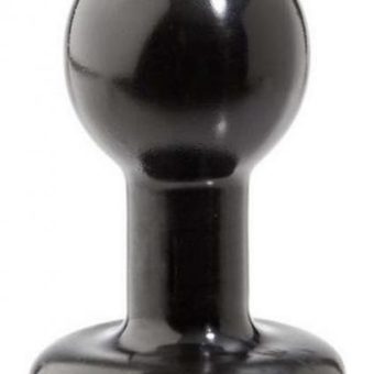 Round Butt Plug Small - Black